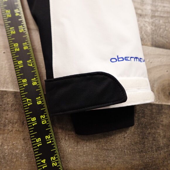 Obermeyer ski snow jacket women's 12 white triple striped Thermore insulation - Picture 10 of 16